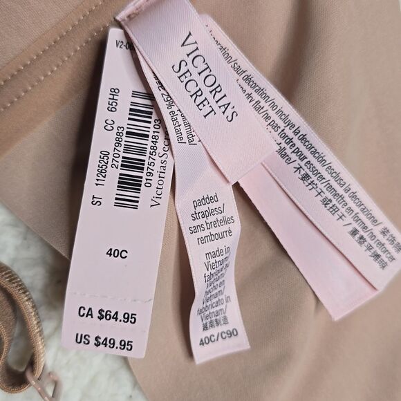 1320 NWT Invisible by Victoria's Secret Perfect Comfort Wireless Push-Up - Picture 4 of 4